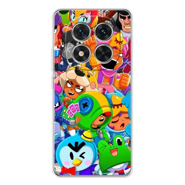Чехол с принтом «Герои Бравл Старс» для Xiaomi Redmi Note 14 Pro Plus Чехол с принтом «Герои Бравл Старс» для Xiaomi Redmi Note 14 Pro Plus