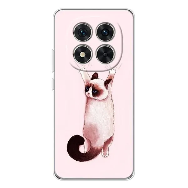 Чехол с принтом «Котик падает» для Xiaomi Redmi Note 14 Pro Plus