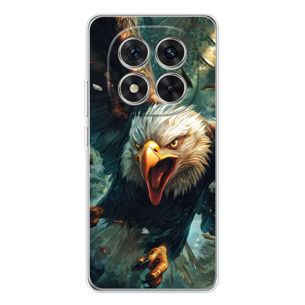 Чехол с принтом «Орел в полете» для Xiaomi Redmi Note 14 Pro