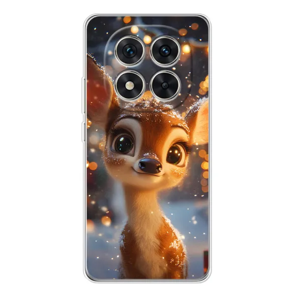 Чехол с принтом «Олененок среди гирлянд» для Xiaomi Redmi Note 14 Pro Чехол с принтом «Олененок среди гирлянд» для Xiaomi Redmi Note 14 Pro