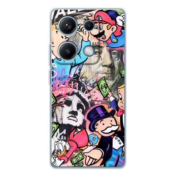 Чехол с принтом «Monopoly man» для Xiaomi Redmi Note 14S Чехол с принтом «Monopoly man» для Xiaomi Redmi Note 14S