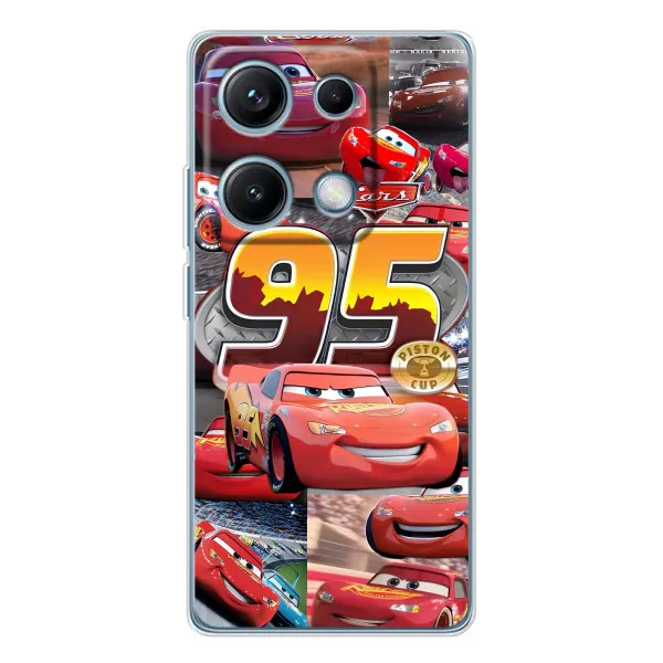 Чехол с принтом «Коллаж Молния Маквин» для Xiaomi Redmi Note 14S