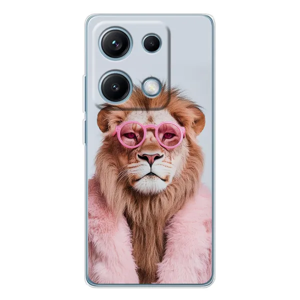 Чехол с принтом «Лев в очках» для Xiaomi Redmi Note 14S Чехол с принтом «Лев в очках» для Xiaomi Redmi Note 14S
