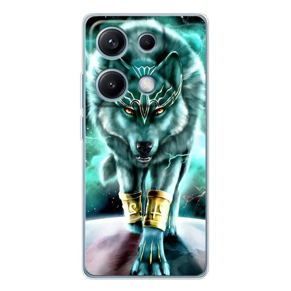 Чехол с принтом «Яркий волк» для Xiaomi Redmi Note 14S Чехол с принтом «Яркий волк» для Xiaomi Redmi Note 14S