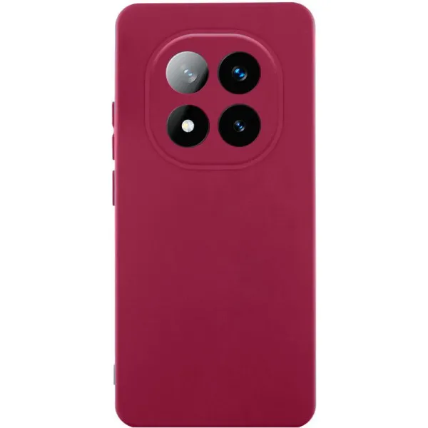 Чехол TPU GETMAN Liquid Silk Full Camera для Xiaomi Redmi Note 15 4G/5G (EU) — Бордовый