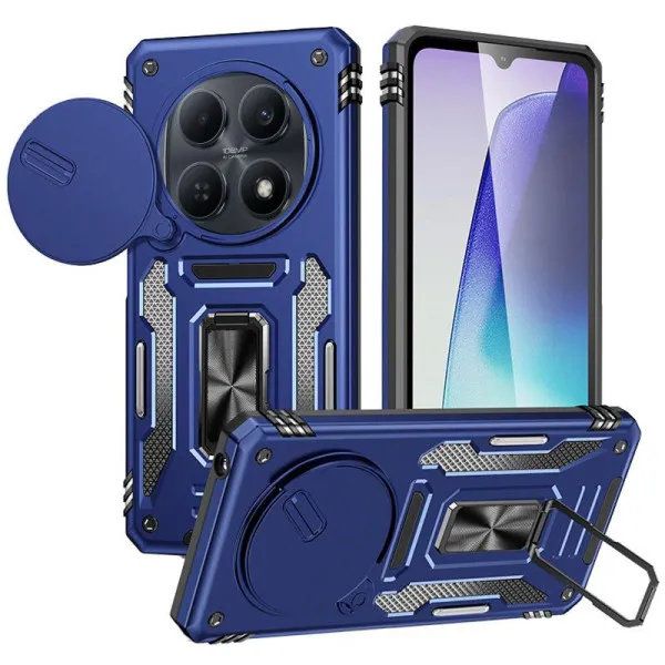 Ударопрочный чехол Camshield Army Ring для Xiaomi Redmi Note 15 (EU) / Poco M8 5G — Синий