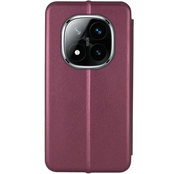 Кожаный чехол-книжка Classy для Xiaomi Redmi Note 15 4G/5G (EU) — Бордовый — фото 3 Кожаный чехол-книжка Classy для Xiaomi Redmi Note 15 4G/5G (EU) — Бордовый — фото 3