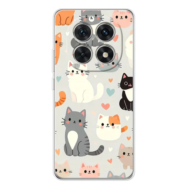 Чехол с принтом «Коллаж котов» для Xiaomi Redmi Note 15 5G