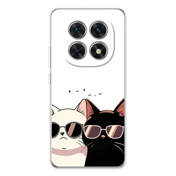 Чехол с принтом «Коты в очках» для Xiaomi Redmi Note 15 5G