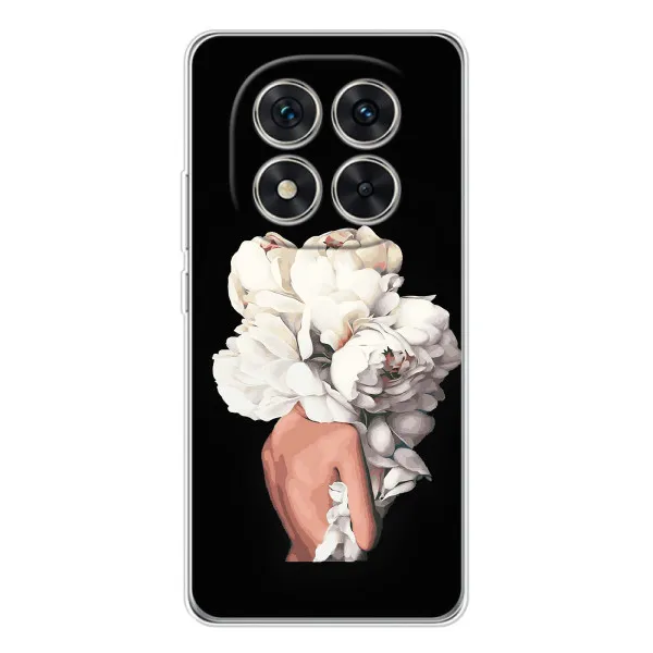 Чехол с принтом «Белые цветы» для Xiaomi Redmi Note 15 Pro 5G