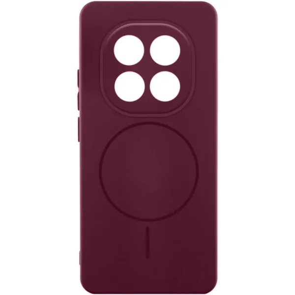 Чохол Silicone Cover Lakshmi Full Camera (AA) with Magnetic Fit для Xiaomi Redmi Note 15 Pro+ 5G — Бордовий