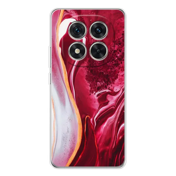 Чохол з принтом «Мрамор червоний» для Xiaomi Redmi Note 15 Pro Plus