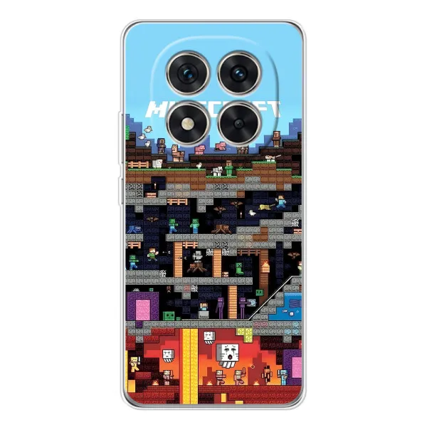 Чехол с принтом «фон Minecraft» для Xiaomi Redmi Note 15 Pro Plus