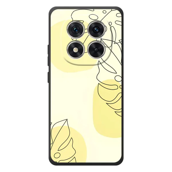 Чехол с принтом «Желтая монстера арт» для Xiaomi Redmi Note 15 Pro