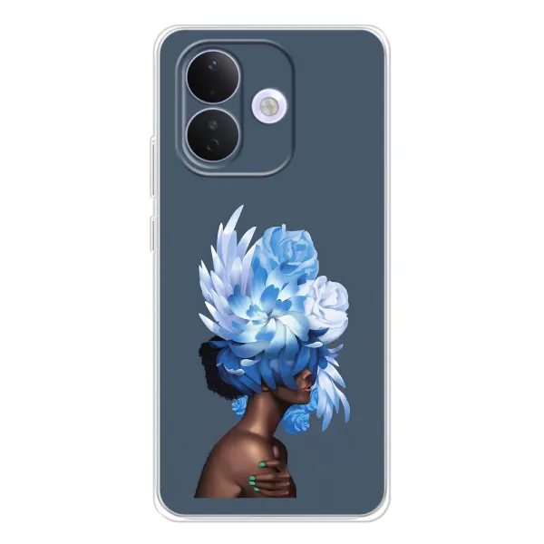 Чохол з принтом «Квіти на голові» для Xiaomi Redmi Note 17 Pro