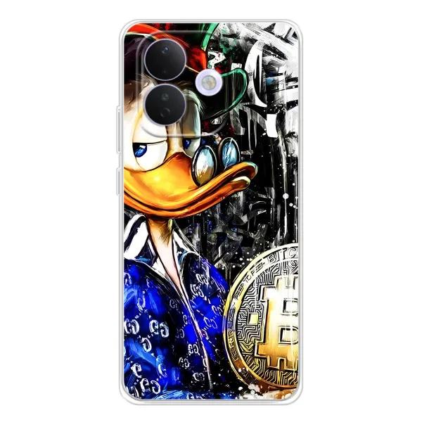 Чохол з принтом «Біткойн Скрудж» для Xiaomi Redmi Note 17 Pro