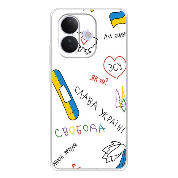 Чехол с принтом «Стикер» для Xiaomi Redmi Note 17 Pro