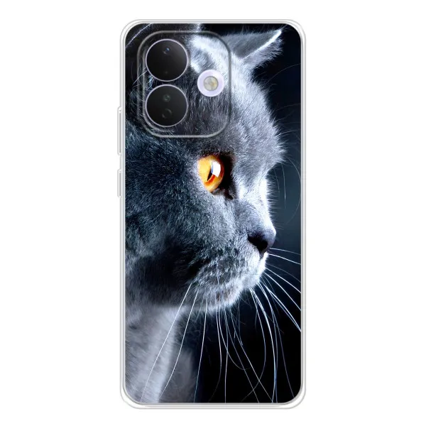 Чохол з принтом «Сірий Кіт» для Xiaomi Redmi Note 17 Pro