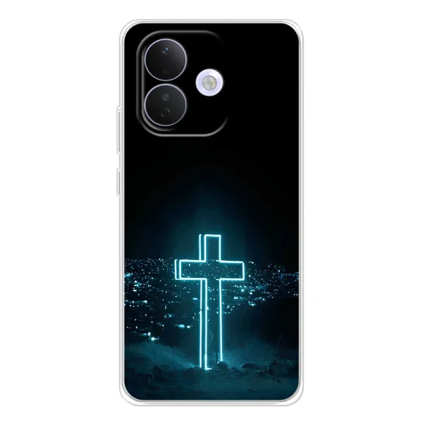 Чехол с принтом «Крест и город» для Xiaomi Redmi Note 17 Pro
