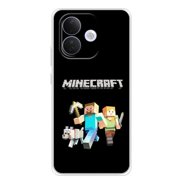 Чохол з принтом «герої Minecraft» для Xiaomi Redmi Note 17 Pro Чохол з принтом «герої Minecraft» для Xiaomi Redmi Note 17 Pro