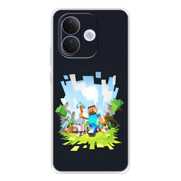 Чохол з принтом «персонажі Minecraft» для Xiaomi Redmi Note 17 Pro Чохол з принтом «персонажі Minecraft» для Xiaomi Redmi Note 17 Pro