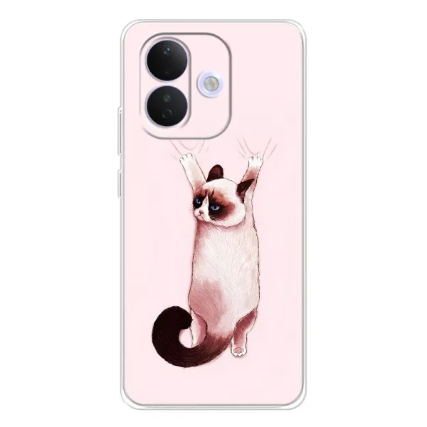 Чохол з принтом «Котик падає» для Xiaomi Redmi Note 17 Pro