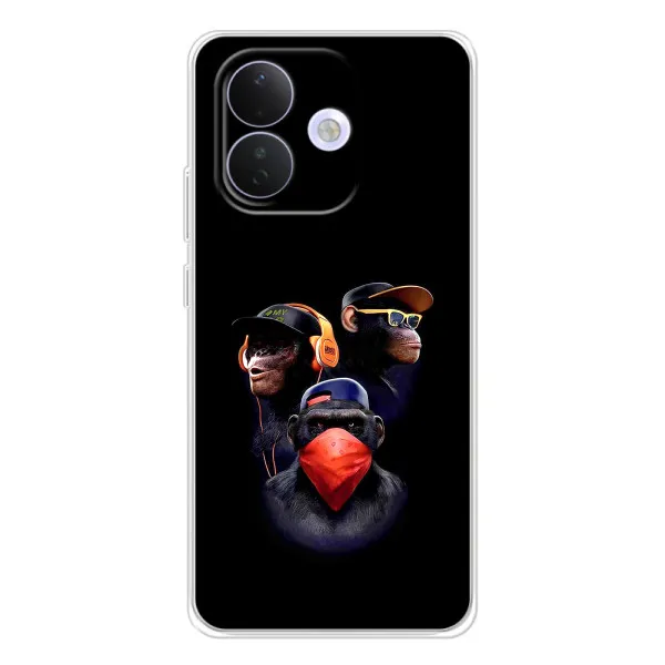 Чохол з принтом «Три мавпи» для Xiaomi Redmi Note 17 Pro Чохол з принтом «Три мавпи» для Xiaomi Redmi Note 17 Pro