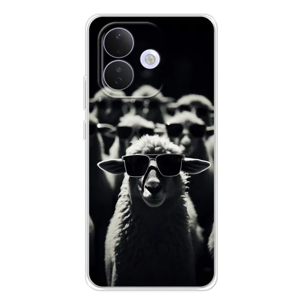 Чехол с принтом «Овечка в очках» для Xiaomi Redmi Note 17 Pro