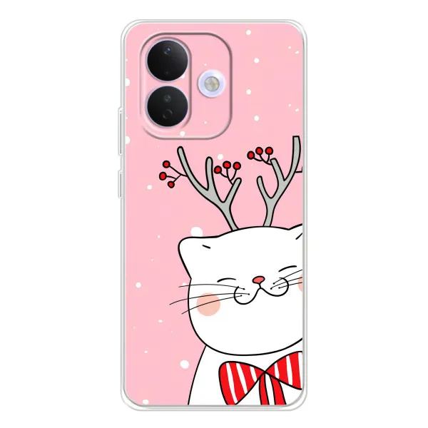 Чохол з принтом «Зимовий кіт» для Xiaomi Redmi Note 17 Pro