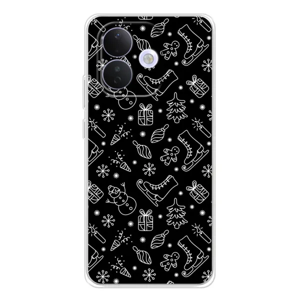 Чохол з принтом «Новорічний фон» для Xiaomi Redmi Note 17 Pro
