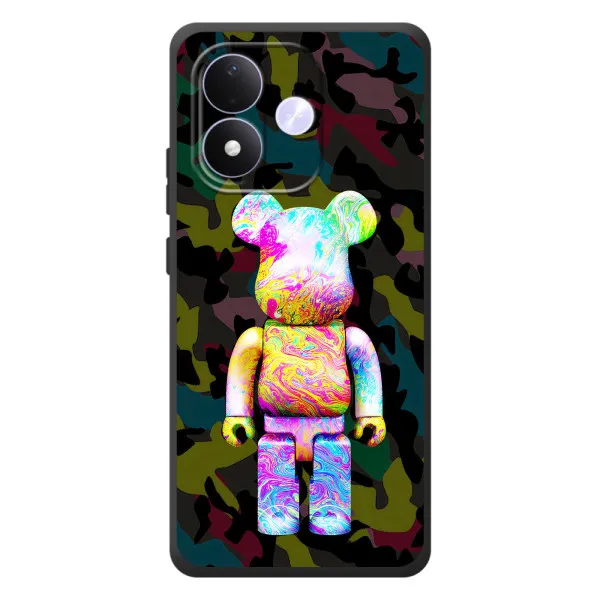 Чехол с принтом «Яркий Bearbrick» для Xiaomi Redmi Note 17