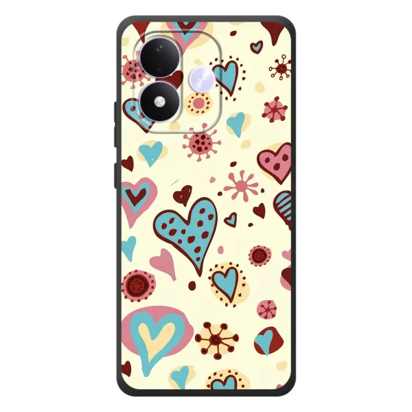 Чохол з принтом «Сердечки» для Xiaomi Redmi Note 17 Чохол з принтом «Сердечки» для Xiaomi Redmi Note 17