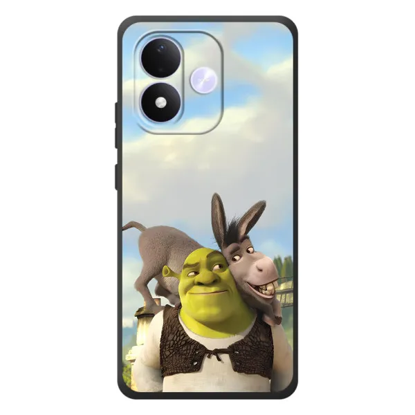 Чохол з принтом «Шрек та Осел» для Xiaomi Redmi Note 17 Чохол з принтом «Шрек та Осел» для Xiaomi Redmi Note 17