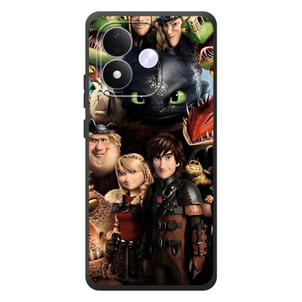 Чехол с принтом «Персонажи дракона» для Xiaomi Redmi Note 17