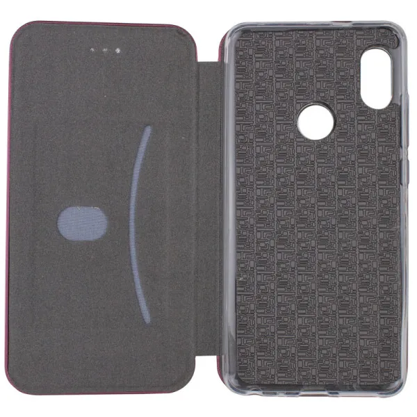 Кожаный чехол-книжка Classy для Xiaomi Redmi Note 5 Pro / Note 5 (DC) — Бордовый — фото 5