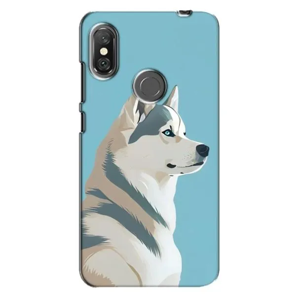 Чехол с принтом «Хаски арт» для Xiaomi Redmi Note 6 Pro