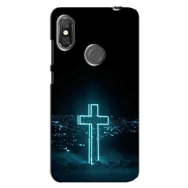 Чехол с принтом «Крест и город» для Xiaomi Redmi Note 6 Pro