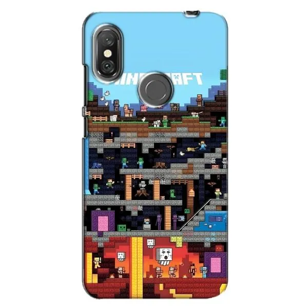 Чехол с принтом «фон Minecraft» для Xiaomi Redmi Note 6 Pro