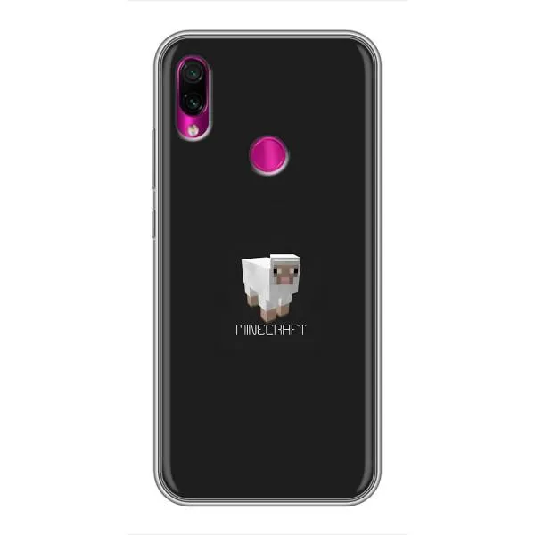 Чохол з принтом «Овечка Майнкрафт» для Xiaomi Redmi Note 7 Pro