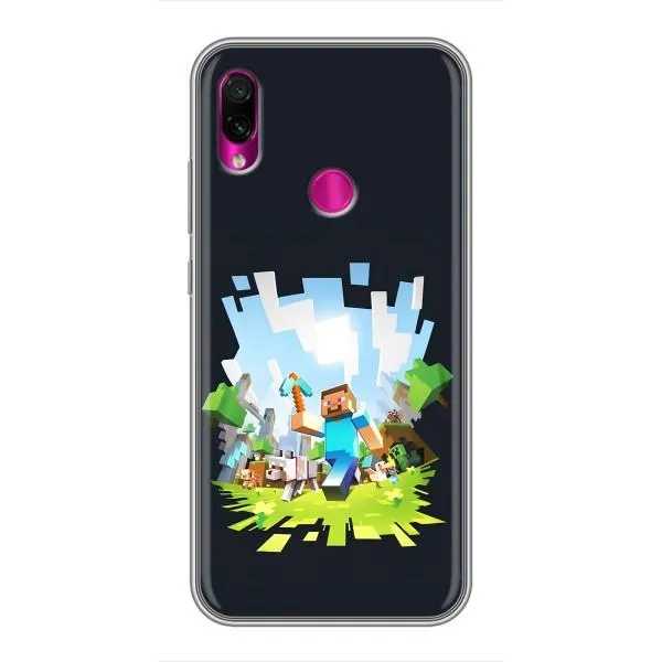 Чохол з принтом «персонажі Minecraft» для Xiaomi Redmi Note 7 Pro