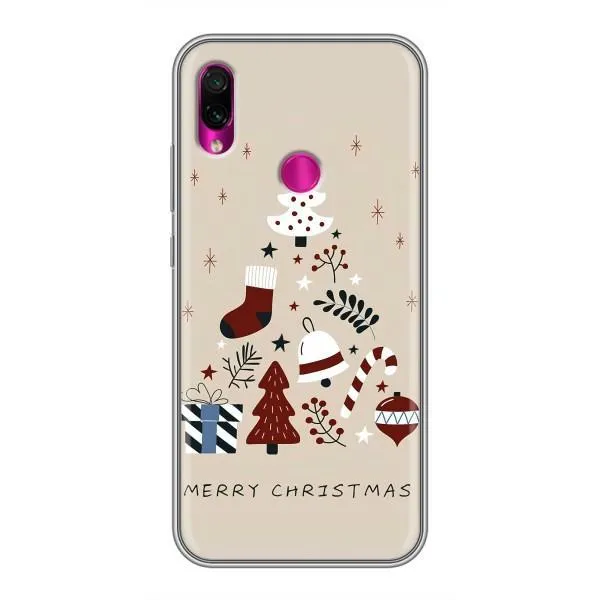 Чехол с принтом «Merry Christmas» для Xiaomi Redmi Note 7 Pro