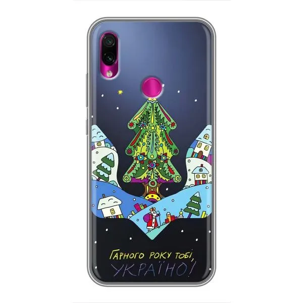 Чехол с принтом «Рождественский герб» для Xiaomi Redmi Note 7 Pro