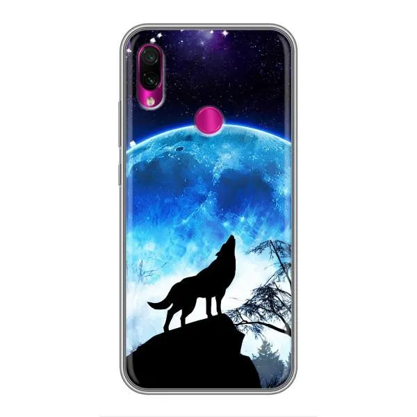 Чехол с принтом «Волк на луну» для Xiaomi Redmi Note 7 Чехол с принтом «Волк на луну» для Xiaomi Redmi Note 7