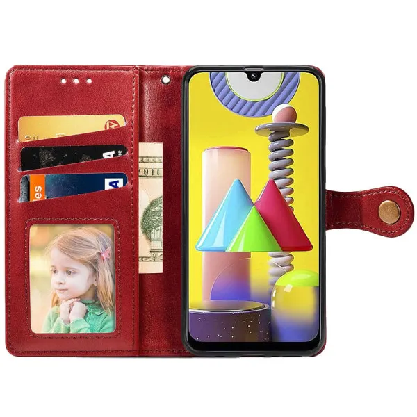 Кожаный чехол-книжка GETMAN Gallant (PU) для Xiaomi Redmi Note 8 Pro — Красный — фото 2 Кожаный чехол-книжка GETMAN Gallant (PU) для Xiaomi Redmi Note 8 Pro — Красный — фото 2