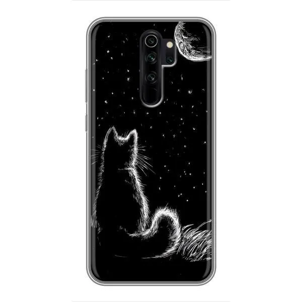 Чехол с принтом «Котик и луна» для Xiaomi Redmi Note 8 Pro