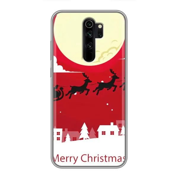 Чехол с принтом «Санта с оленями» для Xiaomi Redmi Note 8 Pro