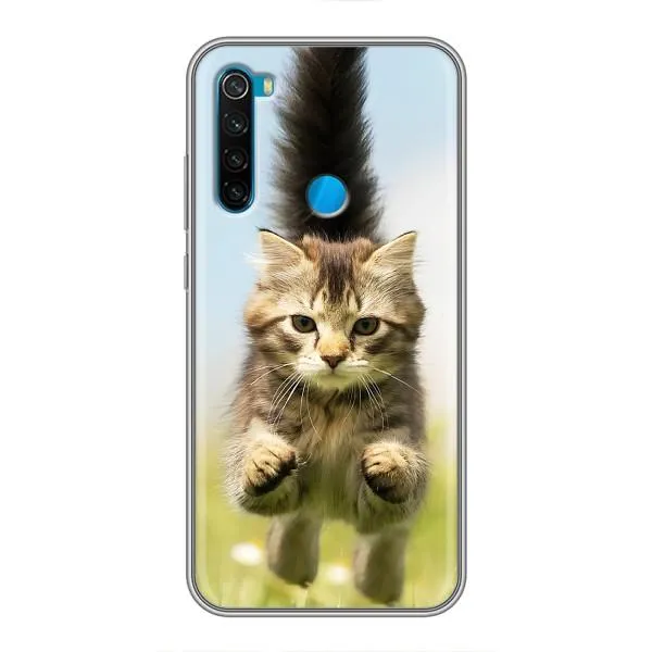 Чехол с принтом «Прыжок кота» для Xiaomi Redmi Note 8