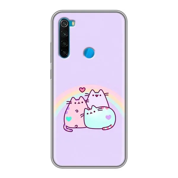 Чехол с принтом «Радужные котики» для Xiaomi Redmi Note 8