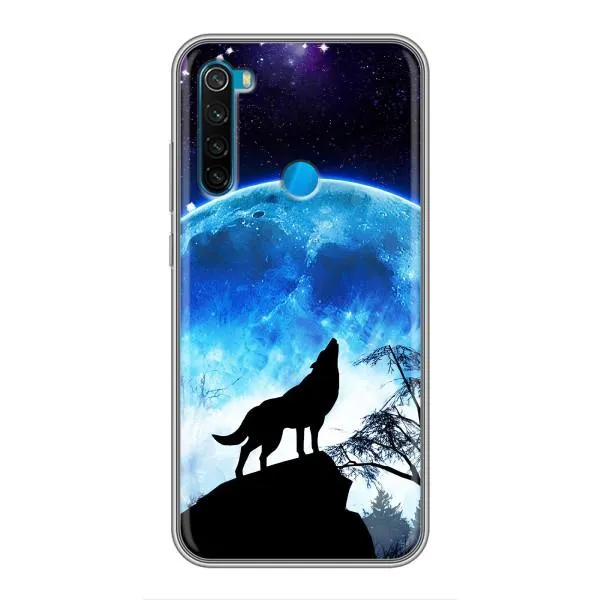 Чехол с принтом «Волк на луну» для Xiaomi Redmi Note 8