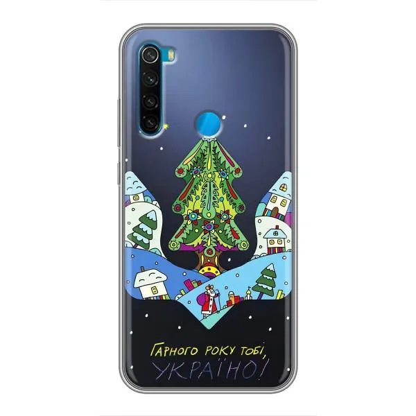 Чехол с принтом «Рождественский герб» для Xiaomi Redmi Note 8 Чехол с принтом «Рождественский герб» для Xiaomi Redmi Note 8